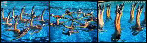 Picture of the USA Artistic Swimming Team wearing Xero Shoes