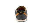 Kona women&#039;s asphalt gray beach-style slip-on shoe with white sole, back view