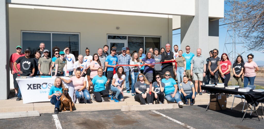 Xero Shoes team at the Showroom's Grand Opening