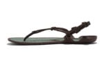 Aqua Cloud men's forest green and java brown sandals, side view