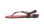 Aqua Cloud women's morel brown and coral pink sandals, side view