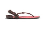 Aqua Cloud women's morel brown and coral pink sandals, side view