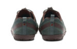 Aqua X men's forest green and java brown water shoes, back view