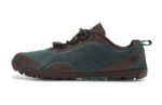 Aqua X men's forest green and java brown water shoes, side view