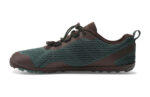 Aqua X men's forest green and java brown water shoes, side view