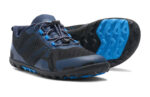 Aqua X men's insignia blue and azure blue water shoes, angle and sole views