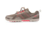 Aqua X women's morel brown and coral pink water shoes, side view
