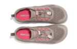 Aqua X women's morel brown and coral pink water shoes, top view