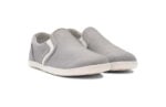 Dillon Canvas Slip-On kid's alloy gray casual shoes, angle view