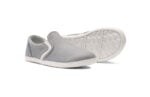 Dillon Canvas Slip-On kid's alloy gray casual shoes, angle and sole views