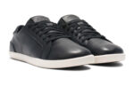 Dillon Leather men&#039;s black casual shoes, angle view