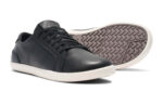 Dillon Leather men&#039;s black casual shoes, angle and sole views