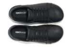 Dillon Leather men&#039;s black casual shoes, top view