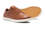 Dillon Leather men&#039;s brown casual shoes, angle and sole views