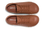 Dillon Leather men&#039;s brown casual shoes, top view