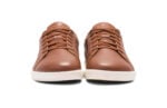 Dillon Leather women's brown casual shoes, front view