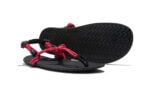 Genesis women&#039;s raspberry red sandals, angle and sole views