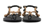 Genesis men&#039;s sand brown sandals, front view