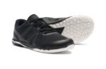 HFS II women's black and white athletic shoes, angle and sole views