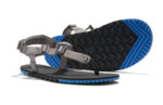 H-Trail men&#039;s gray and blue sandals, angle and sole views