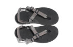 H-Trail men&#039;s gray and blue sandals, top view