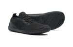Nexus Knit women&#039;s black athleisure shoes, angle and sole views