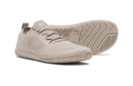 Nexus Knit women&#039;s silver gray athleisure shoes, angle and sole views