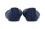 Phoenix Knit women's dark blue casual flats, back view