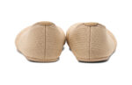 Phoenix Knit women's tan casual flats, back view