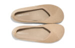 Phoenix Knit women's tan casual flats, top view