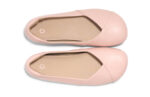 Phoenix Leather women's pink sand dressy flats, top view
