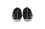 Prio youth black and white athletic shoes, back view
