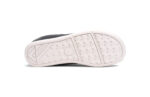 Prio youth black and white athletic shoes, sole view