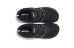 Prio youth black and white athletic shoes, top view