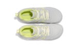 Prio youth light gray and yellow athletic shoes, top view