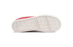 Prio youth red and black athletic shoes, sole view