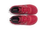 Prio youth red and black athletic shoes, top view
