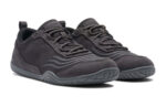 360 men's dark gray workout shoes, angle view