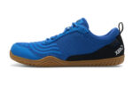 360 men's blue and black workout shoes, side view