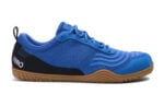 360 men's blue and black workout shoes, side view