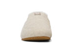 Pagosa Cozy women's marled cream and tan casual slip-on slipper shoe with tan sole front side view