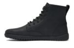 Denver II men’s black leather ankle boot, with black sole and lace-up front, left side view